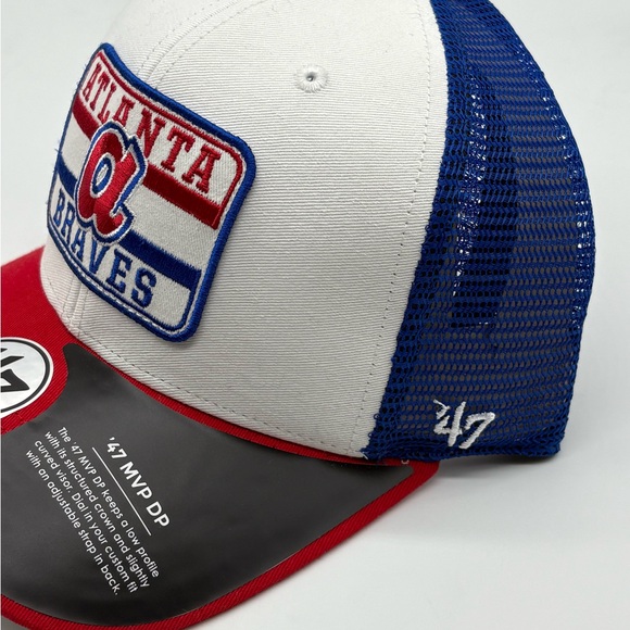 47 Brand Atlanta Braves Cap - Red, White, Blue - Picture 4 of 5